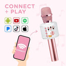 Move2Play, Kids Karaoke Microphone | Includes Bluetooth & Pre-Loaded Songs | Birthday Girls Present for All Ages, 2, 3, 4, 5+ Year Old Girls, Boys & Toddlers (Pink) by TinyTreasures Baby Boutique