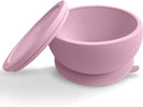 Octopod Silicone Baby Suction Bowl W/Lid - Toddler & Baby Bowls, Baby Food Containers, Spill Proof Bowls For Toddlers, Suction Baby Bowls W/Lids, Food Grade Silicone Bowls For Babies (Lavander Pink) by TinyTreasures Baby Boutique