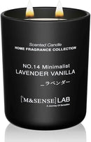 M&SENSE Natural Soy Candle| Lavender Vanilla | 16.6 oz, 95H Burn | Minimalist Scented Candle for Relaxation, Gifting, Home Décor | for Bedroom, Office, Party Large by CozyNest Decor