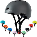 Bike Skateboard Helmet, Adjustable and Multi-Sport for Skate Scooter, 3 Sizes for Adult Youth Kids Toddler by TinyTreasures Baby Boutique