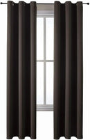 ChrisDowa Grommet Blackout Curtains for Bedroom and Living Room - 2 Panels Set Thermal Insulated Room Darkening Curtains (Brown, 42W x 84L) by CozyNest Decor