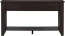 Farmhouse Modern Console Table 55.4-Inch Entryway Sofa Table with Drawers & Storage Shelf for Living Room Hallway Entrance, Dark Coffee by CozyNest Decor