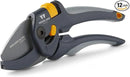 Woodland Tools Co. Heavy Duty Anvil Pruning Shears – 5/8" Cut Capacity, High Carbon Steel Blade, Internal Spring, Adjustable Grip Slider, Garden Pruner for Dry Branches, Stems, and Dead Growth by GreenHaven Gardens
