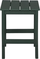 WO Home Furniture Adirondack Chair Table Set of 2 PCS Outdoor Folding Chair w Side Table Weather/UV Resistant for Lawn, Garden, Bon Fire, Balcony (Dark Green) by GreenHaven Gardens
