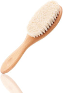 BoAn Wooden Baby Hair Brush,Natural Soft Goat Bristles,Cradle Cap Brush for Newborns & Toddlers,Perfect Scalp Grooming Product for Infant by TinyTreasures Baby Boutique
