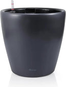 Dexceder 13x12 Self Watering Planter with Wheels Indoor Outdoor, Inner Pot Design, Thickened Large Floor Standing Flower Plant Pot with Water Level Indicator (Slate Gray Matte) by GreenHaven Gardens