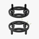 Zhongma 2 Pack 8.7" Sturdy Potted Plant Stand Flower Pot Holder Heavy Duty Construction, Low Plant Stand for Home Indoor and Outdoor, Sturdy plant riser and saucer without Installation Required by GreenHaven Gardens