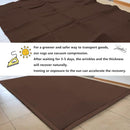 Loartee Coral Velvet Crawling Rug (4'11" X 4'11") for Toddlers - Coffee Area Rug Play Mat, Yoga Mat Exercise Pad, Carpet by TinyTreasures Baby Boutique