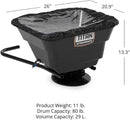 Titan Attachments 12 Volt ATV/UTV Broadcast Spreader, 80 LB Capacity, Back or Front Mounting for ATV, UTV, Or Utility Tractor, Lawn and Garden Seed Spreader with Rain Cover by GreenHaven Gardens
