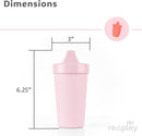Re-Play Sippy Cups for Toddlers - 10 Oz. Reusable Spill Proof Cups for Kids, Dishwasher/Microwave Safe - Made in USA - Set of 4-3.13" x 6.25" - Desert Roses by TinyTreasures Baby Boutique
