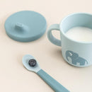 Done by Deer Elphee Blue Snack & Sippy Cup – Spill-Proof Toddler Cup with Soft Spout, Easy-Grip Handles, and Snap-On Lid – Perfect for 6-Month-Olds by TinyTreasures Baby Boutique