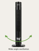 Holmes 31" Manual Tower Fan, 70° Oscillation, 3 Speeds, 2-Hour Auto Shut-Off Timer, Adjustable Vents, Compact and Slim Profile, Carry Handle, Ideal for Cooling your Home, Bedroom or Office, Black by CozyNest Decor