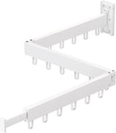 Clothes Drying Rack Wall Mounted,Drying Rack Clothing,Clothes Hanging Rack,Retractable,Collapsible(Tri-Fold), White Color(Ring) by CozyNest Decor