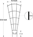 4 Pack 23'' Indoor Plant Trellis for Potted Plants Climbing, Outdoor Metal Garden Trellis Houseplants Flowers Vine Ivy,Fan Shape, Black by GreenHaven Gardens
