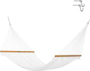 Original Pawleys Island Large White DURACORD® Rope Hammock with Extension Chains & Tree Hooks, Handcrafted in The USA, 450 LB Weight Capacity, 13 ft. x 55 in. by GreenHaven Gardens
