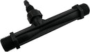 1/2-inch Plastic Irrigation Pipe Injector for Irrigation Venturi Fertilizer Mixer Injector Tube Suitable for Agricultural System Fertilizer and Chemical Injection Black