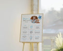 Personalized Beary First Birthday Milestone Poster, Teddy Bear Birthday Milestone Sign, Modern Bear Birthday Stats Board, Design 05 by TinyTreasures Baby Boutique