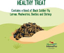 Manna Pro Farmhouse Favorites Quirky Quatro Crunch – 100% Natural Protein Treat for Mixed Flocks – Blend of Black Solider Fly Larvae, Mealworms, Beetles & Shrimp – 2lb by GreenHaven Gardens