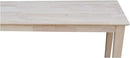 IC International Concepts Extended Length Shaker Console Table, 60" W x 16" D x 30" H Real/Solid Parawood, Kitchen/Dining, 50 Lbs. Wt. Capacity, DIY, Paint/Stain In Any Color, Unfinished by CozyNest Decor