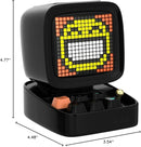 Divoom Ditoo Retro Pixel Art Game Bluetooth Speaker with 16X16 LED App Controlled Front Screen (Black) by TinyTreasures Baby Boutique