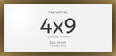 Homeforia 4x9 Business License Frame Bronze, High End Metal 4 x 9 Certificate Frame with Real Glass, 9x4 Document Frames for Wall or Tabletop, 4 by 9 Picture Frames, Tempered Glass, Wall Kit, Set of 1 by CozyNest Decor