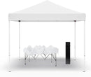 10x10ft Pop Up Canopy Tent,Heavy Duty Waterproof Folding Tent for Camping Parties Events Parties,Outdoor Canopy,Portable Sun Shelter,3 Adjustable Height(White) by GreenHaven Gardens