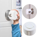 Kisangel Child Safety Door Knob Covers 4pcs Baby Door Handle Cover Child Door Knob Protectors for Easy Installation and Reusable Design,White Pp by TinyTreasures Baby Boutique