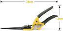 JARDINEER Sharp Grass Shears, Grass Clippers Handheld, Manual Grass Cutter Edging Shears for Lawn Garden by GreenHaven Gardens
