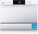 COMFEE’ Portable Mini Dishwasher, Energy Star, Countertop, 6 Place Settings, with 8 Washing Programs, Speed, Baby-Care, ECO& Glass, Dish Washer for Dorm, RV& Apartment, White by TinyTreasures Baby Boutique