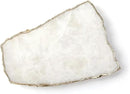 Generic White Quartz Agate Cheese Board Platter Tray Gold Plated Edges Agate Slab for Table Centrepiece Geode Stone Gifts For House Warming, Engagement, Wedding, Christmas by CozyNest Decor