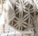 UKELER Grey Flannel Sherpa Throw 60''×50'' Soft Plush Flannel Blanket Throws for Bed/Couch/Sofa/Office/Camping by CozyNest Decor