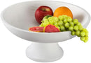 Folkulture Wooden Fruit Bowl for Kitchen Counter | 12" Large Premium Eco Friendly Banana Fruit Basket for Kitchen | White Wood Bowl with Holder, Pedestal for Table Decor, Centerpiece for Dining Table by CozyNest Decor