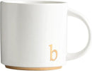 COLLECTIVE HOME - Monogram Ceramic Mugs, 15 oz Golden Initial Coffee Cups, Elegant Alphabet Tea Mugs, Elegant Personalized Mug with Gift Box, Luxurious Cups for Office and Home (b) by CozyNest Decor