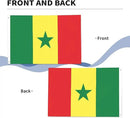Senegal Senegalese Flag Garden Yard House 2x3 ft Flags Double Sided Print Banner Indoor Outdoor Party Home Decorations for Boat Dorm House Balcony by GreenHaven Gardens