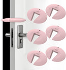 Silicone Door Pinch Guard and Door Slam Stopper, Durable Finger Pinch Guard, Prevents Pinch Injuries, Slamming Doors, Door Stopper for Kids, 6 Packs Pink. by TinyTreasures Baby Boutique