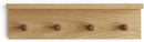 Entrance Coat Rack ，Coat Hooks, Wall-Mounted Wooden Hook Rack, Wall-Mounted Shelves are Very Suitable (Oak Colored Finish-1) by CozyNest Decor