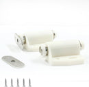 2 Pack Cabinet Magnetic Touch Latch, Push to Open Catches Magnet Push Release Latches Hardware for Kitchen Cabinet Drawer Cupboard Closet Door (White) by TinyTreasures Baby Boutique
