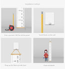 Kids Growth Chart, Wood Frame Fabric Canvas Height Measurement Ruler from Baby to Adult for Child's Room Decoration 7.9 x 79in (7.9 x 79in, Flowers) by TinyTreasures Baby Boutique