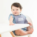 Baby Bib for Eating by Bella Tunno, Set of 2 Waterproof Silicone Bibs with Large Food Catcher, Adjustable Fit for Babies 4-12 months & Toddlers 1-3 Years, Boys & Girls, Miss Mess & Brunch by TinyTreasures Baby Boutique