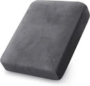 PrinceDeco Velvet Stretch Couch Cushion Cover, Sofa Slip Covers for Cushion Couch Chair Loveseat Sofa Furniture Protector Cushion Sofa Cover Each Width Up to 29.5", Grey by CozyNest Decor