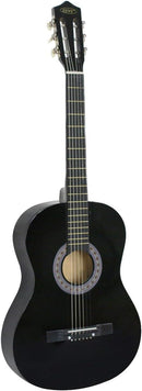 Smartxchoices 6 String 38" Acoustic Guitar Bundle with Gig Bag Strap Pitch Pipe Extra Strings Set Pick for Beginners Starter Kids Girls Youths Students Right-handed (Black) by TinyTreasures Baby Boutique