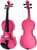 Sky Full Size VN202 Pink Violin with Brazilwood Bow and Lightweight Case by TinyTreasures Baby Boutique