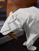 HAUCOZE Dinosaur Statue Arts Animal Figurine Modern Decor Leopard Sculpture Polyresin White 9.8inch by CozyNest Decor