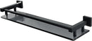 Alise Bathroom Shelves,Matte Black Glass Shelf for Bathroom, Modern Floating Shelves,20 inch by CozyNest Decor