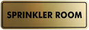 Signs ByLITA Standard Sprinkler Room Sign (Brushed Gold) - Small by GreenHaven Gardens
