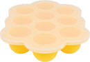 WeeSprout Silicone Freezer Tray with Clip on Lid Perfect Food Storage Container for Homemade Baby Food, Vegetable, Fruit Purees, and Breast Milk (Bright Yellow, Ten 1.5 Ounce Sections) by TinyTreasures Baby Boutique