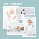 Tealbee DREAMSUIT: Toddler Sleep Sack with Feet 3T 4T - 1.2 TOG Lightweight Baby Wearable Blanket for Walkers - Rayon made from Bamboo, Organic Cotton Sleeping Bag - Love Milk by TinyTreasures Baby Boutique