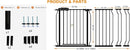 HOOEN 30" Tall Extra Wide Baby Gate for Doorways Stairs 53 to 57.5 Inch Large Long Wide Pressure Mounted Pet Dog Gate Walk Through Child Safety Gate with Extension Kit by TinyTreasures Baby Boutique