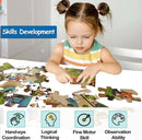 Jumbo Floor Puzzle for Kids, Large Jigsaw Puzzles 35 Piece for Kids Ages 3-5,Preschool Learning & Education Toys, Gifts for 4-8 Year Old Boys and Girls (Panda Animals) by TinyTreasures Baby Boutique