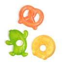 Itzy Ritzy Water-Filled Teethers - Cold Cutie Coolers Textured On Both Sides to Massage Sore Gums & Emerging Teeth - Can Be Chilled in Refrigerator, Set of 3 Silly Foods Teethers by TinyTreasures Baby Boutique